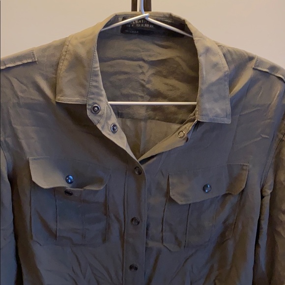 ALL SAINTS army green shirt - Picture 2 of 4